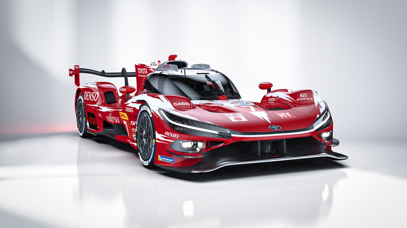Red Toyota TR010 HYBRID Hypercar